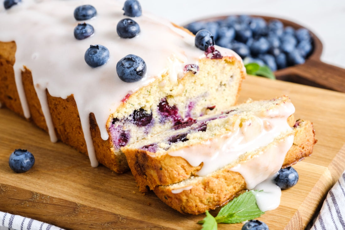 Keto Lemon Blueberry Zucchini Bread