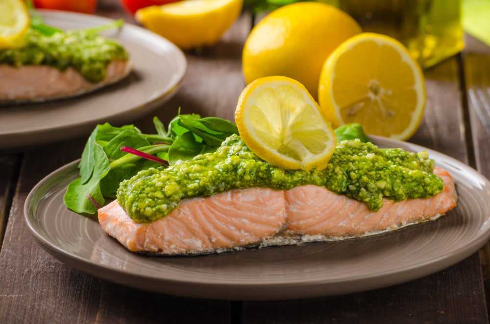 Keto Pesto Salmon