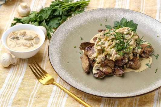 Stroganoff Style Chicken Livers